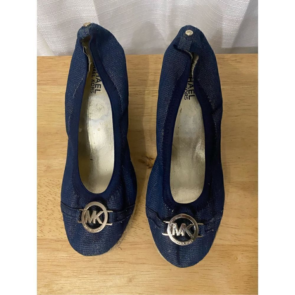 Michael Kors denim wedge  